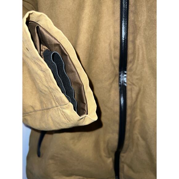 Nike British Millerain Waxed Cotton Track & Field Jacket Mens size Large. Tan - Picture 6 of 9